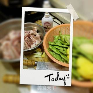 Pork Ribs Stewed Potatoes and Beans recipe