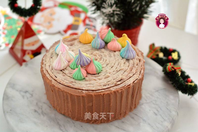 Taro Mud Stump Cake