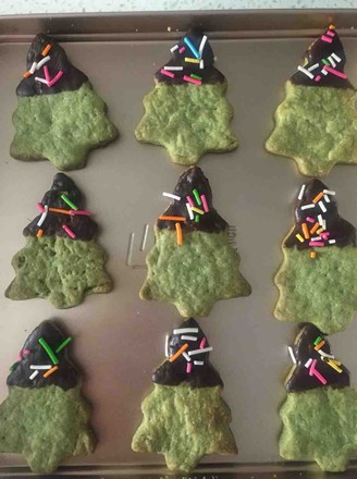 Christmas Matcha Cookies