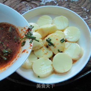 Spicy Egg Tofu Chips recipe