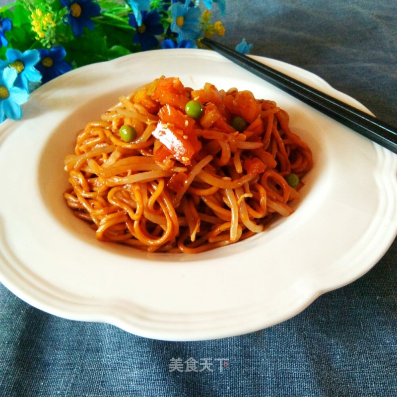 #夏懒人饭#hot Dry Noodles