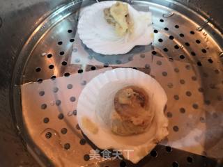 Scallops with Garlic Vermicelli recipe