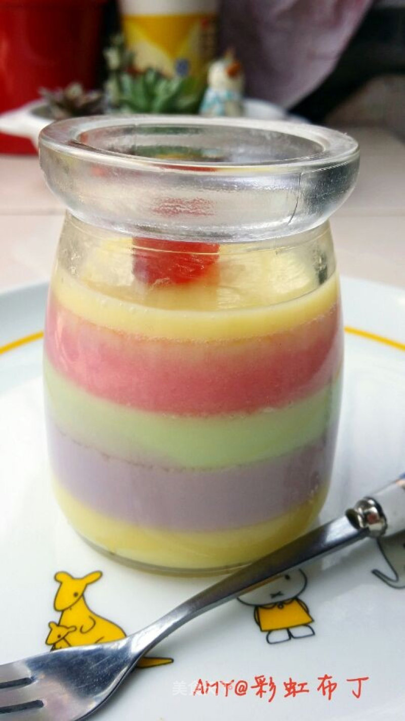 Rainbow Pudding recipe