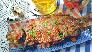 #aca烤明星大赛# Spicy Grilled Crucian Carp with Cumin recipe