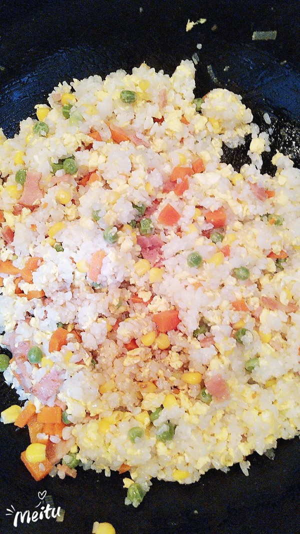 Fried Rice with Bacon and Egg recipe