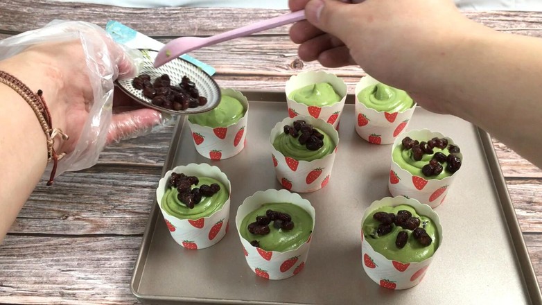 Teach You How to Make Matcha Red Bean Muffin Cakes for The New Year recipe