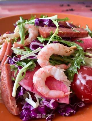 Ham and Sweet Shrimp Salad recipe