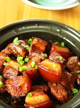 Braised Pork with Plum Dried Vegetables recipe