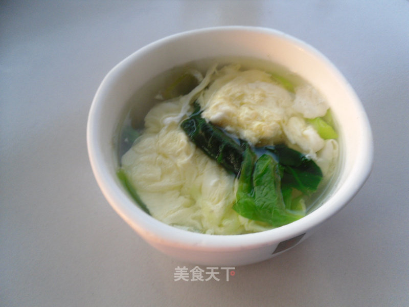 Spinach Leaf Egg Drop Soup recipe