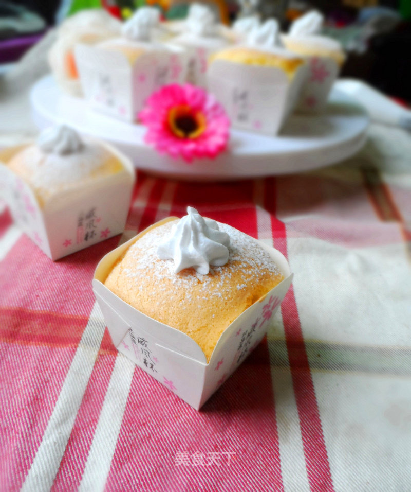 #aca烤明星大赛#cream Cup Sponge Cake recipe