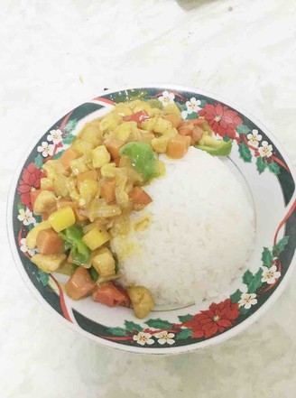 Curry Chicken Rice Bowl recipe