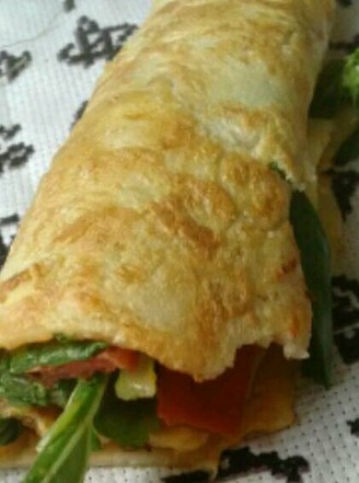 Pancake Rolls with Vegetables recipe