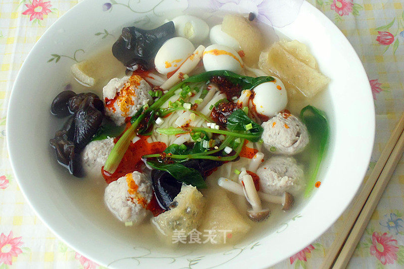 Sanxian Hand Rolled Noodle Soup recipe