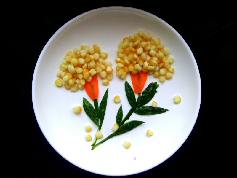 Corn Kernels and Cucumber Platter recipe