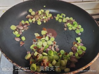 Fried Rice with Barbecued Pork and Garlic Sprouts recipe