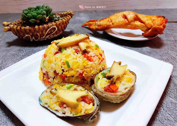 Assorted Fried Rice with Abalone recipe