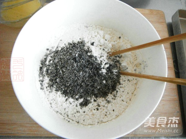 Walnut and Black Sesame Shortbread recipe