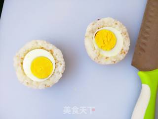 "egg Food" Reunion Round Egg Rice Ball recipe