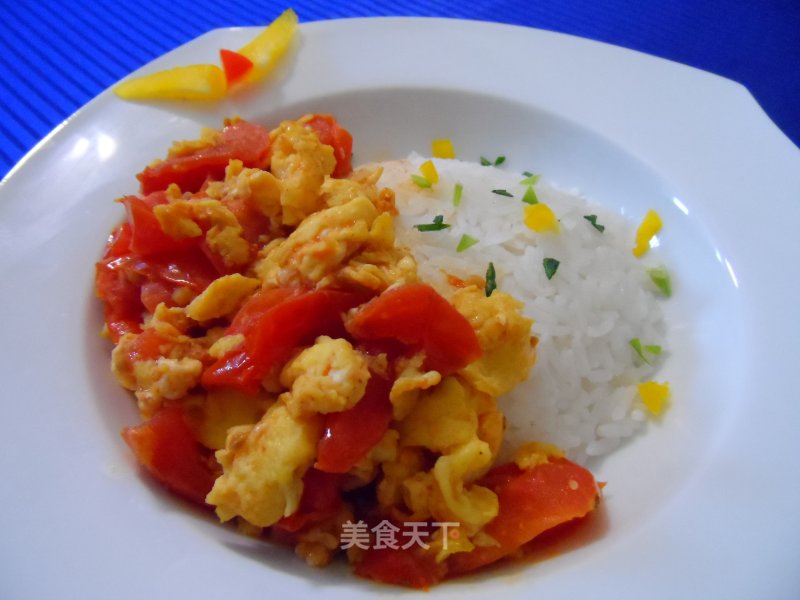 Tomato and Egg Rice Bowl recipe