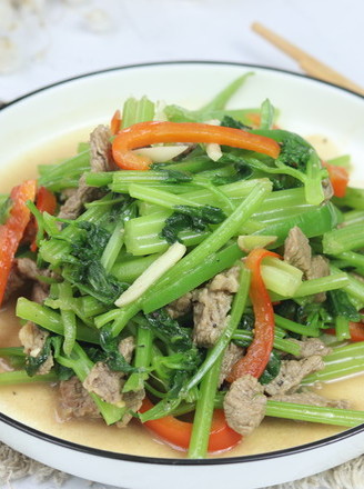 Celery Stir-fried Beef recipe