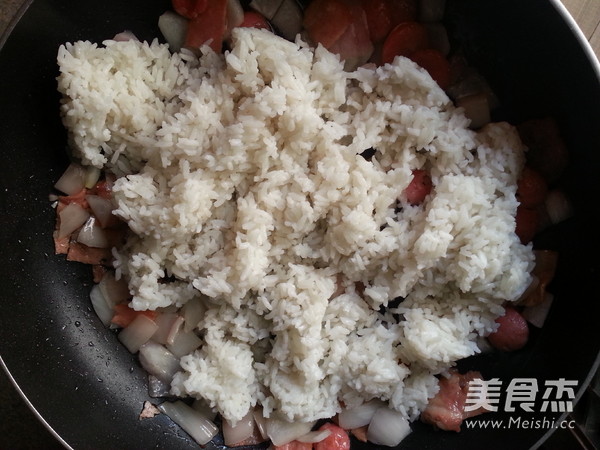 Fried Rice with Bacon and Chives recipe