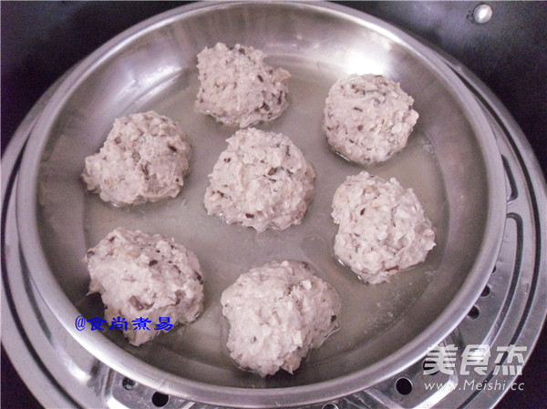 Homemade Handmade Mushroom Pork Balls recipe