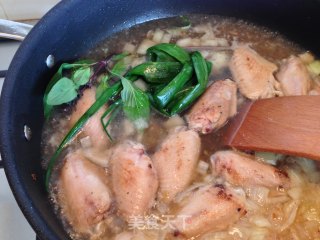 Braised Chicken Wings with Creamy Mushrooms recipe