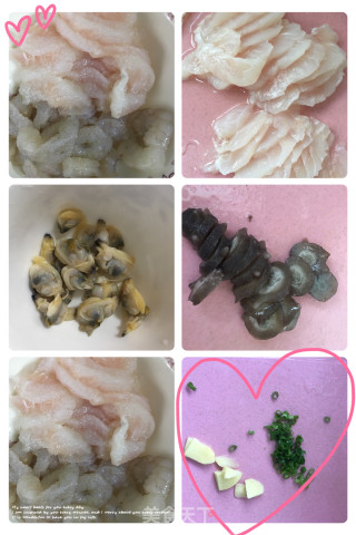 Gold and Silver Seafood Porridge recipe