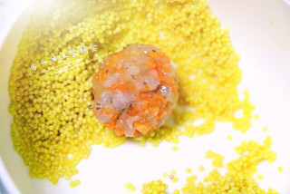 Four-color Pearl Shrimp Balls Baby Food Supplement, Good-looking and Delicious recipe