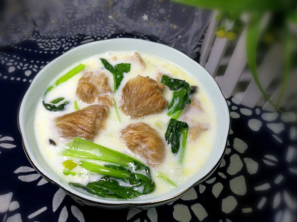 Milky Hericium Mushroom Soup recipe