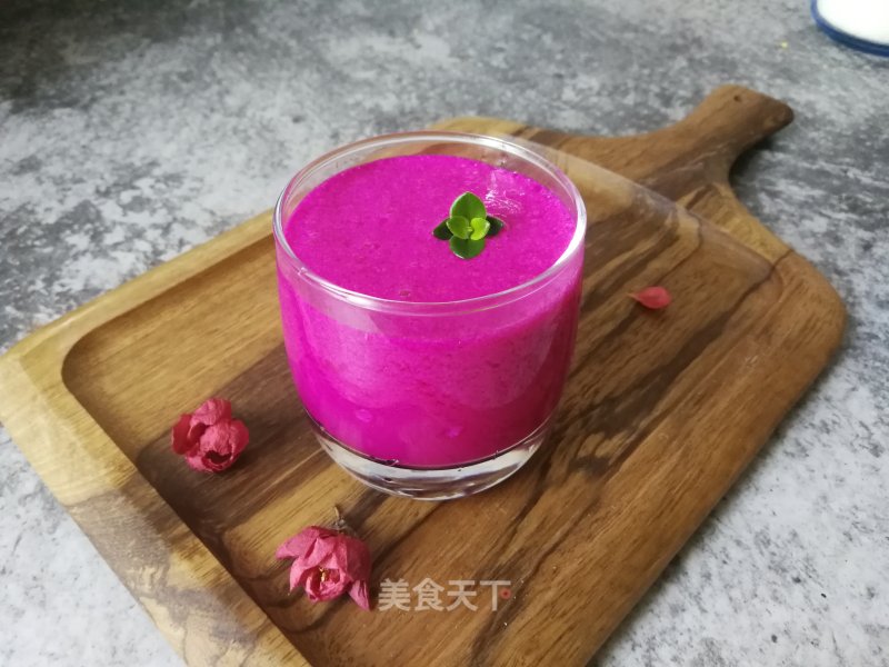 Dragon Fruit Flavored Milk recipe