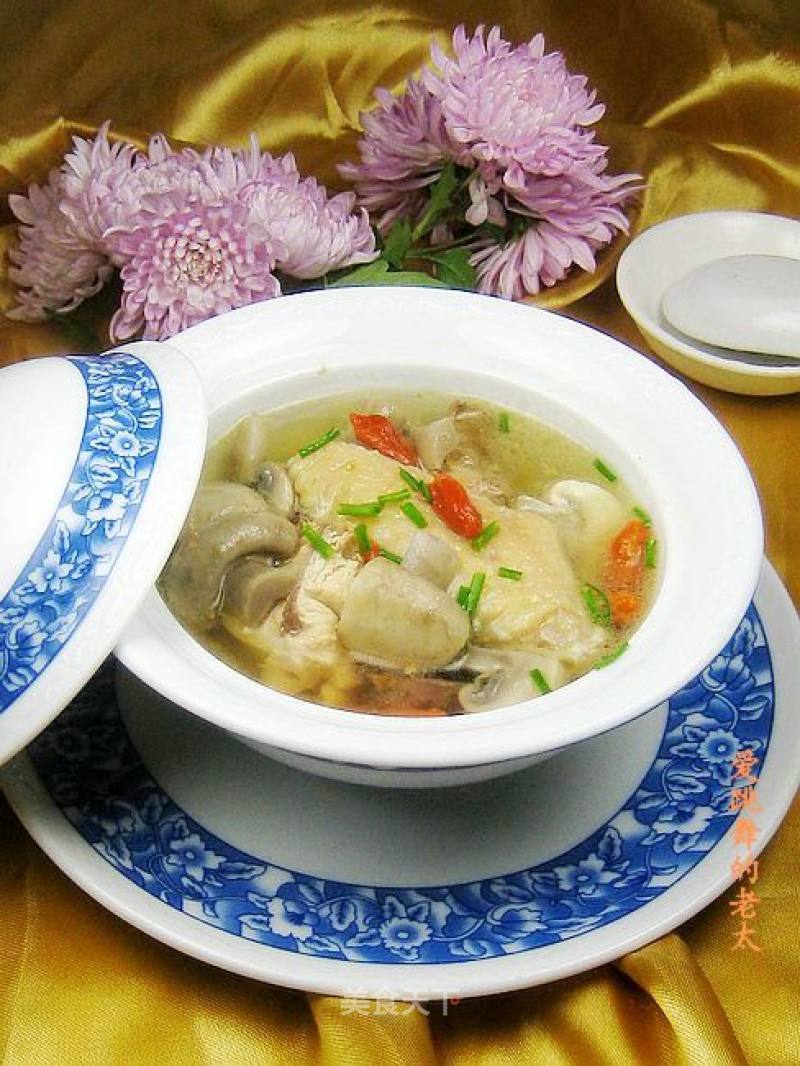 Grass Chicken and Mushroom Soup recipe