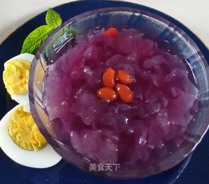 Lazy Purple Sweet Potato Tremella recipe