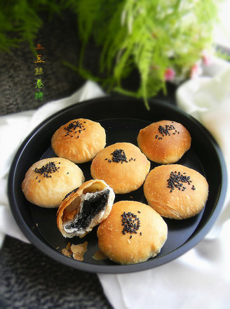 Black Sesame Sugar Coconut Shortbread Cookies