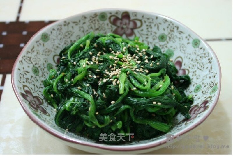 Korean Spinach Mix recipe