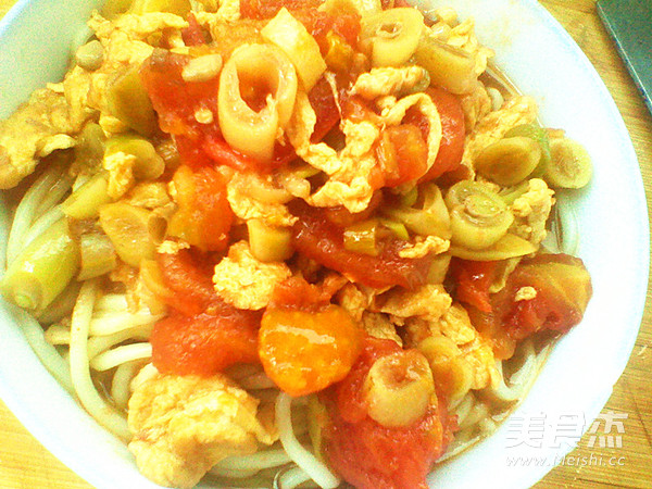 Tomato Beans and Egg Noodles recipe