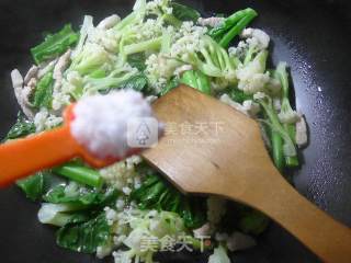 Cauliflower Soup with Pork Celestial Cabbage recipe