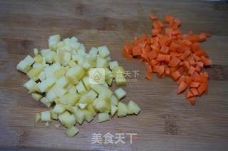 Stir-fried Three Diced Minced Meat recipe