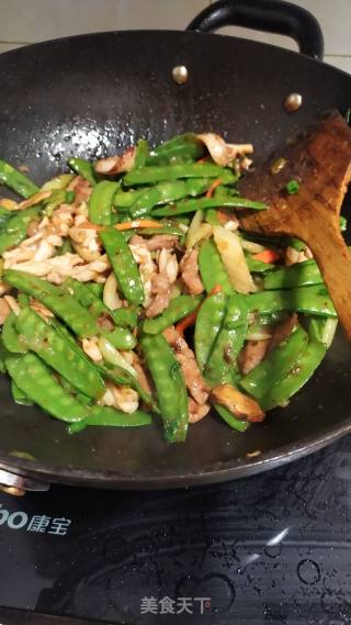 Fried Dried Snow Peas recipe
