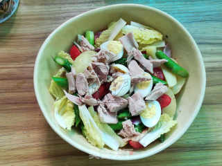 Tuna Vegetable and Fruit Salad recipe