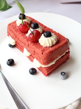 Red Velvet Fruit Cake recipe