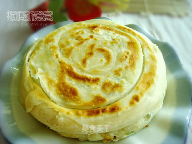 Garlic Pancakes with Oil Residue recipe