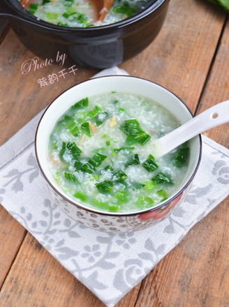 Sea Rice and Choy Sum Congee