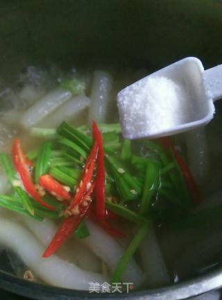 Meatball Soup Rice Cake recipe