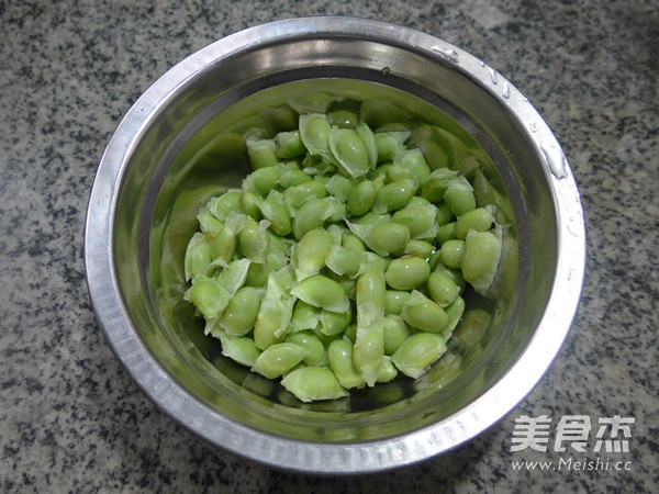 Stir-fried Edamame with Mustard recipe