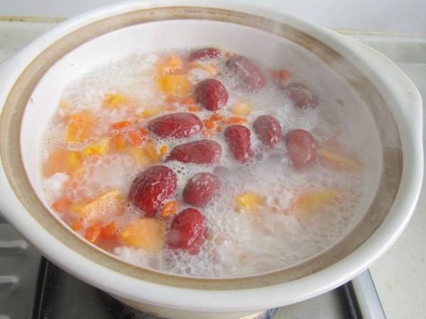 Mashed Papaya Sweet Soup recipe
