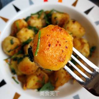 Pan-fried Baby Potatoes recipe