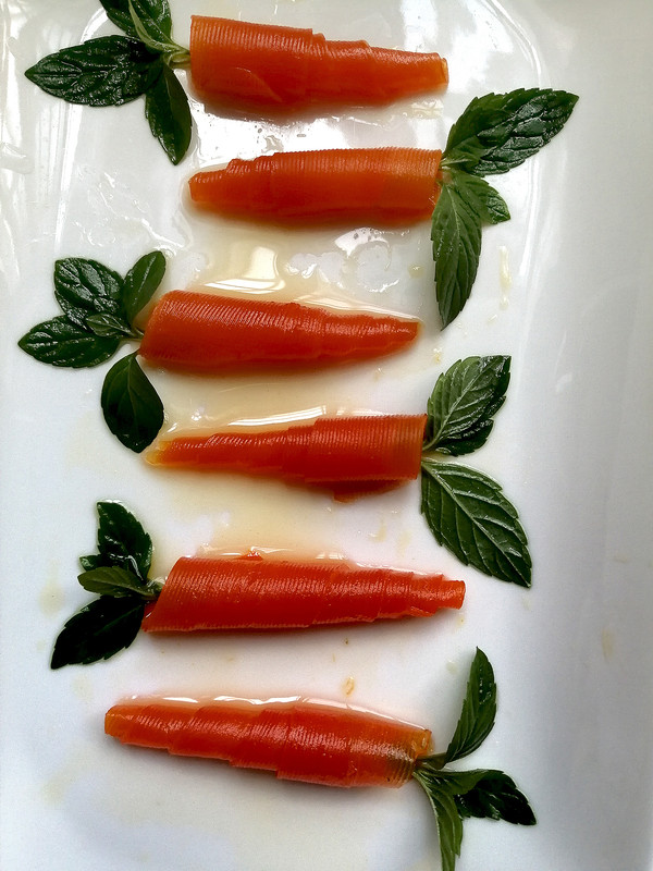 Candied Carrots for Garnish recipe