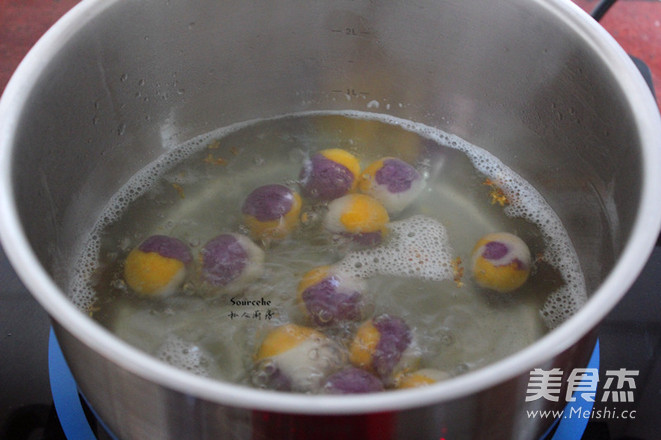 Osmanthus Colored Glutinous Rice Balls recipe