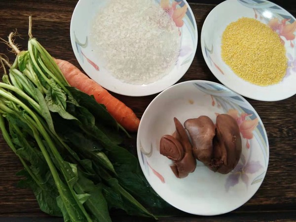 Two Rice Chicken Liver Porridge with Seaweed recipe